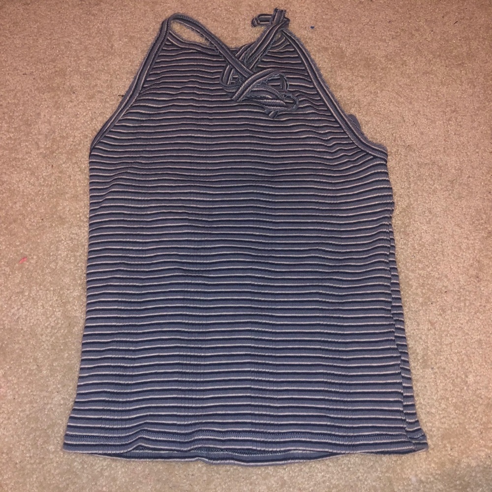 Striped American eagle tank top